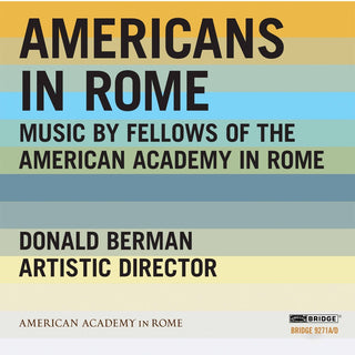 the album cover for Donald Berman - American in Rome / Various
