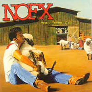 the album cover for NOFX - Heavy Petting Zoo