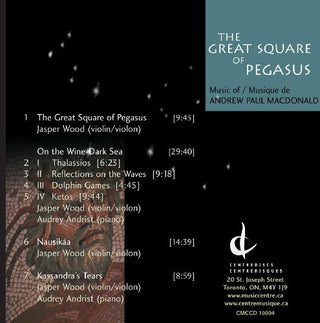 the album cover for Jasper Wood - Great Square of Pegasus