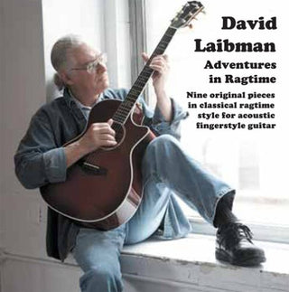 the album cover for David Laibman - Adventures in Ragtime Guitar