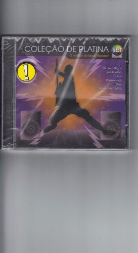 the album cover for Colecao De Platina O Melhor Do Rock / Various - Colecao de Platina O Melhor Do Rock