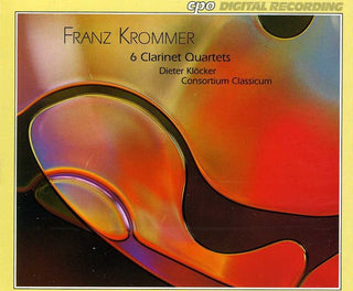 the album cover for Dieter KlÃ¶cker - Clarinet Quartets