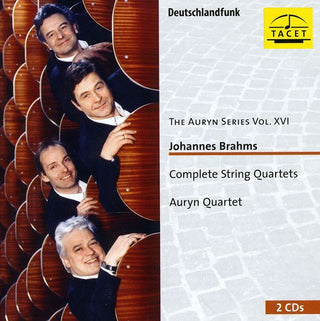 the album cover for Brahms / Auryn Quartet - Auryn Series 16: Brahms String Quartets