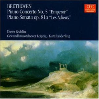 the album cover for L.V. Beethoven - Piano Concerto No 5 Op 73 & Piano Sonata Op 8
