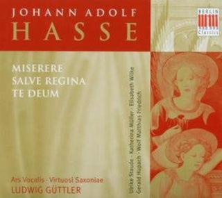 the album cover for J.A. HASSE - Miserere Salve Regina Te Deum