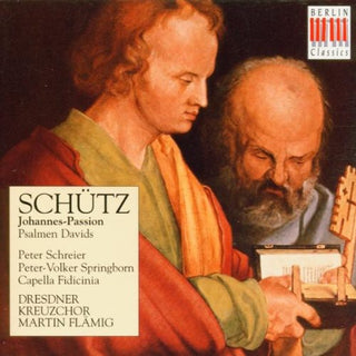 the album cover for H. SCHUTZ - St. John's Passion