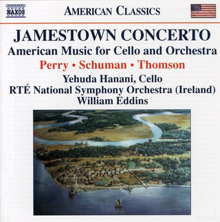 the album cover for Yehuda Hanani - Jamestown Concerto / Works for Cello & Orchestra