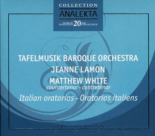 the album cover for Matther White - Italian Oratorios