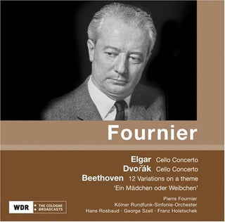 the album cover for Elgar/Dvorak/Beethoven - Fournier
