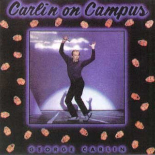 the album cover for George Carlin - Carlin on Campus