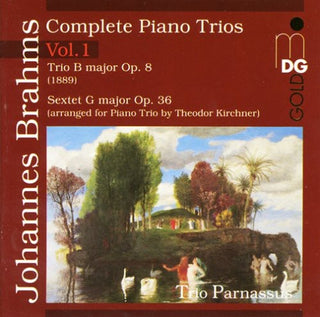 the album cover for J. BRAHMS - Piano Trio in B