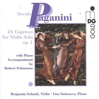 the album cover for N. PAGANINI - 24 Caprices for Violin