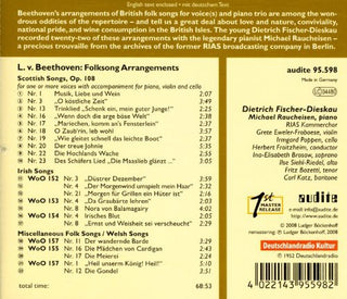 the album cover for L.V. Beethoven - Edition Fischer-Dieskau 3