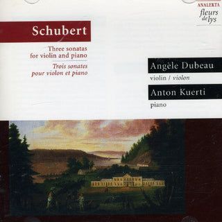 the album cover for F. SCHUBERT - 3 Sonatas for Violin & Piano