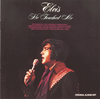 the album cover for Elvis Presley - He Touched Me