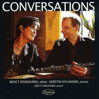 the album cover for Sancan/Roussel/Bozza - Conversations