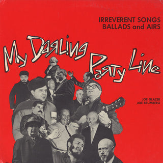 the album cover for Joe Glazer - My Darling Party Line