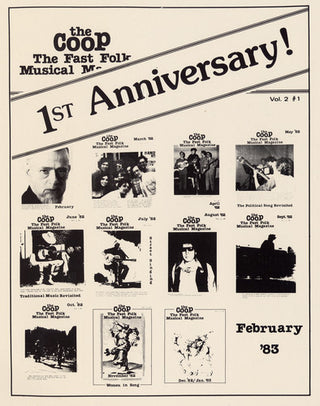 the album cover for Fast Folk Musical Magazine 1 First An 2 / Variou - Fast Folk Musical Magazine (1) First An 2 / Various