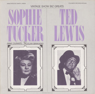 the album cover for Tucker/Lewis - Vintage Show Biz Greats