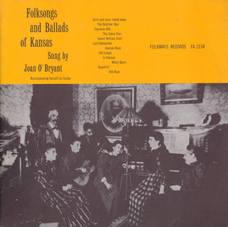 the album cover for Joan Obryant - Folksongs and Ballads of Kansas