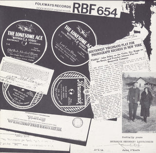 the album cover for Dock Boggs - Dock Boggs - His Twelve Original Recordings