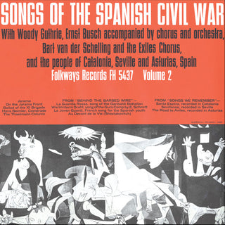 the album cover for Songs Spanish Civil War 2 / Va - Songs Spanish Civil War 2 / Various