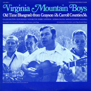 the album cover for Virginia Mountain Boys - Virginia Mountain Boys: Old Time Bluegrass from