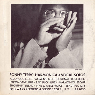the album cover for Sonny Terry - Sonny Terry - Harmonica and Vocal Solos