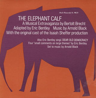 the album cover for Sheffer/Bentley - Elephant Calf Small Comments on Large Themes