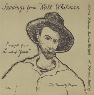 the album cover for University Players - Selections from Walt Whitman's Leaves of Grass