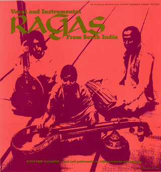 the album cover for Gayathri Kassebaum Rajapur - Ragas from South India