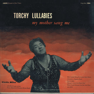the album cover for Lizzie Miles - Torchy Lullabies My Mother Sang Me
