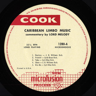 the album cover for Lord Melody - Caribbean Limbo Music
