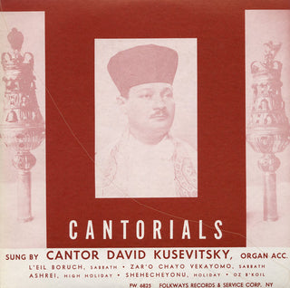 the album cover for David Kusevitsky - Cantorials