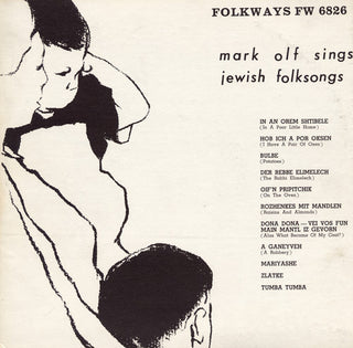 the album cover for Mark Olf - Jewish Folksongs, Vol. 1