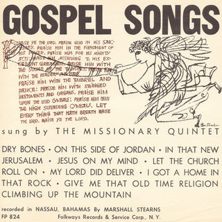 the album cover for Missionary Quintet - Gospel Songs