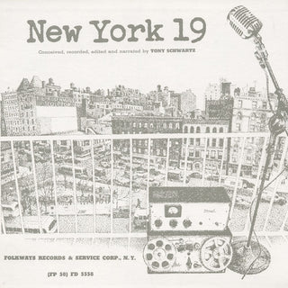 the album cover for Tony Schwartz - New York 19