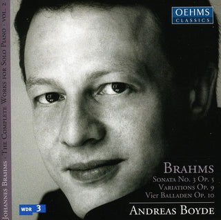 the album cover for J. BRAHMS - Complete Works for Solo Piano