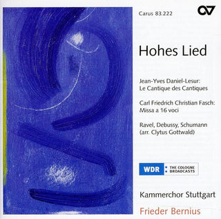 the album cover for Ravel/Debussy/Fasch - Works a Capella By Daniel-Lesur Ravel Debussy