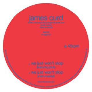 the album cover for James Curd - We Just Won't Stop