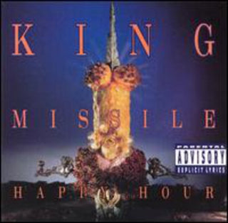 the album cover for King Missile - Happy Hour