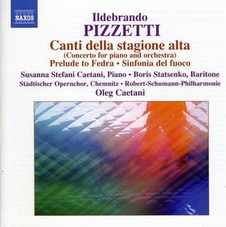 the album cover for Oleg Caetani - Concerto for Piano & Orchestra / Prelude to Fedra