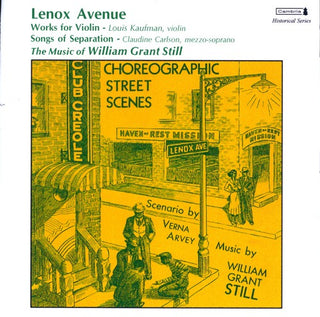 the album cover for Henry Svedrofsky - Lennox Avenue: William Grant