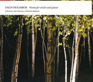 the album cover for V. HOLMBOE - Works for Violin & Piano