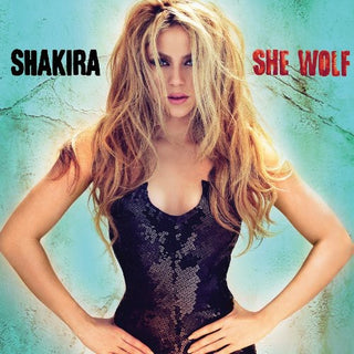 the album cover for Shakira - She Wolf