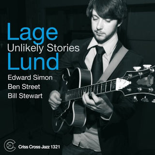 the album cover for Lage Lund - Unlikely Stories