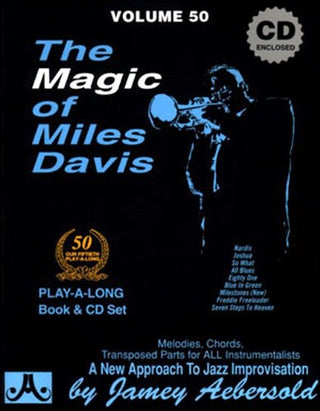 the album cover for Jamey Aebersold Play-A-Long - The Magic Of Miles