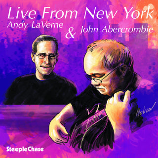 the album cover for John Abercrombie / Laverne,Andy - Live from New York