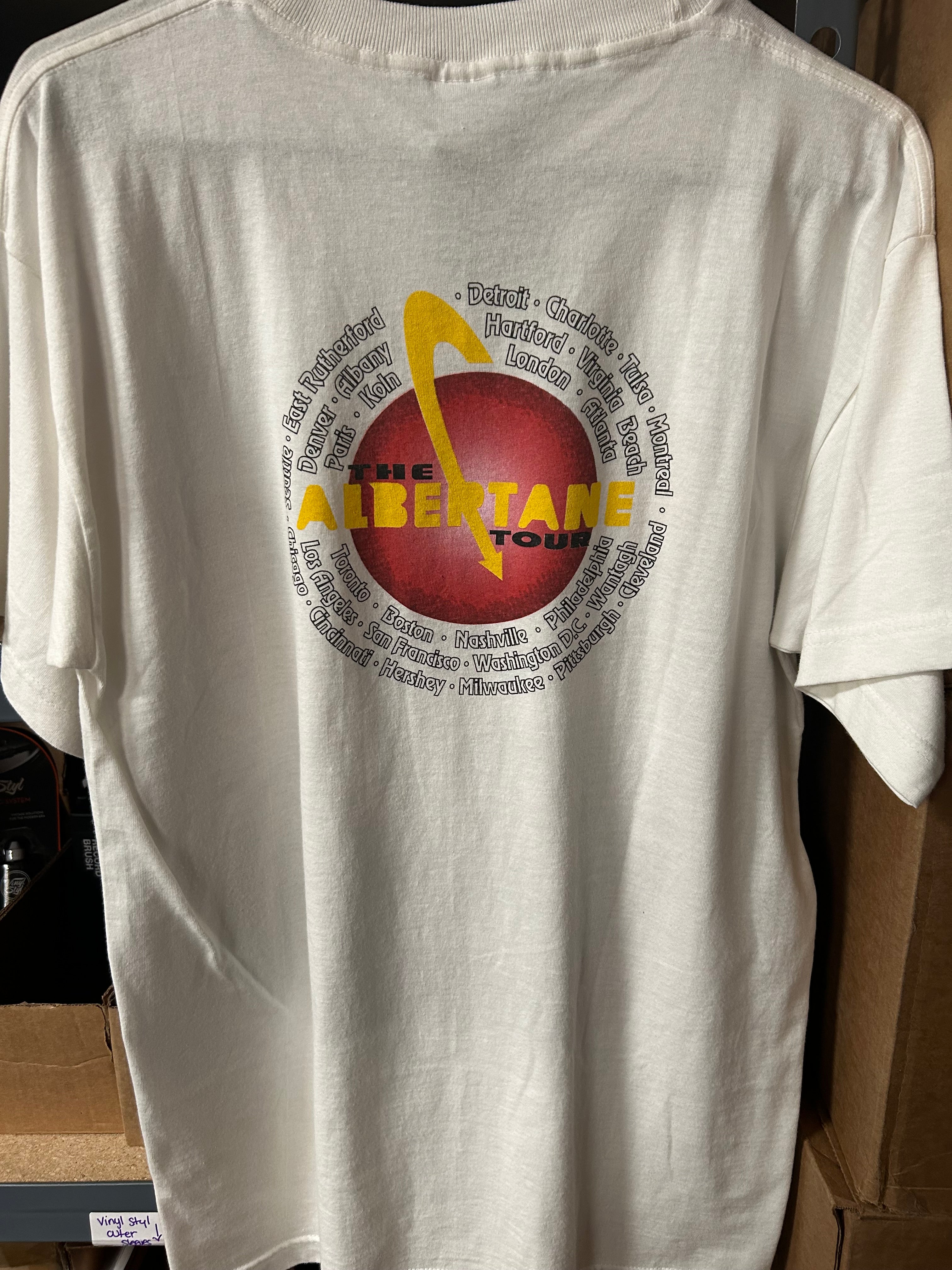 Hanson 1998 Albertane Tour T-Shirt, White, L