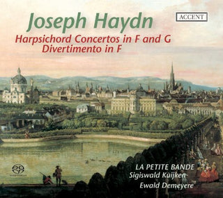 the album cover for Ewald Demeyere - Harpsichord Concerto in G Major & F Major